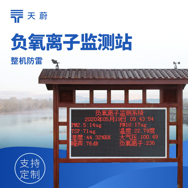 景區(qū)負氧離子顯示屏產(chǎn)品圖 - 實時展示環(huán)境數(shù)據(jù)